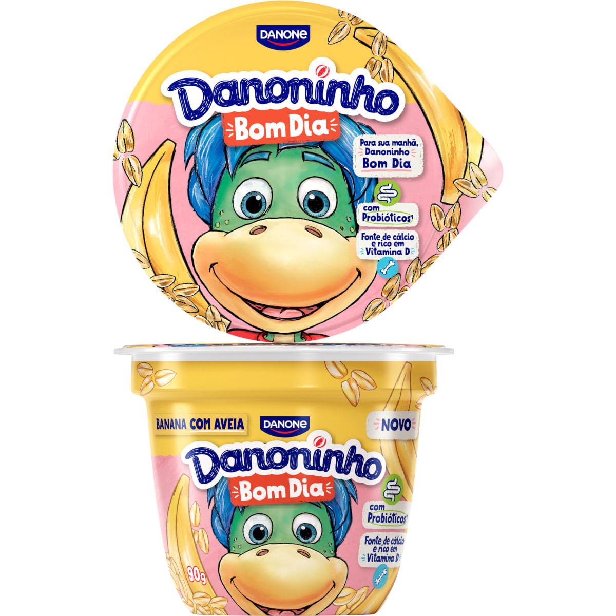 Iogurte DANONINHO Bom dia Banana Com Aveia 90g