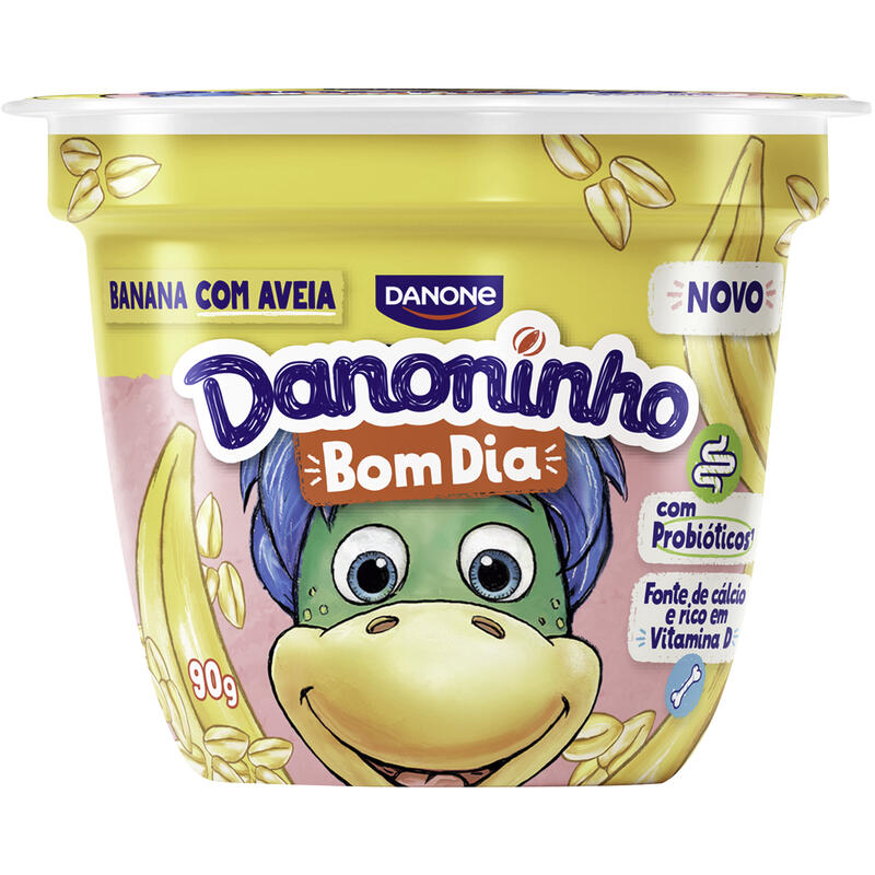 Iogurte DANONINHO Bom dia Banana Com Aveia 90g