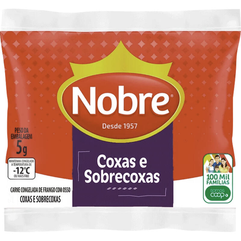 Coxa e Sobrecoxa de Frango Nobre Cong Preço por quilo no pct