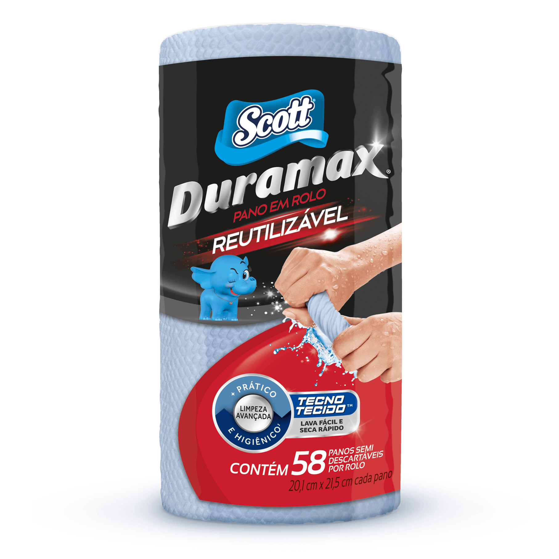 Pano Duramax Scott Multiuso Azul Com 58 Unidades