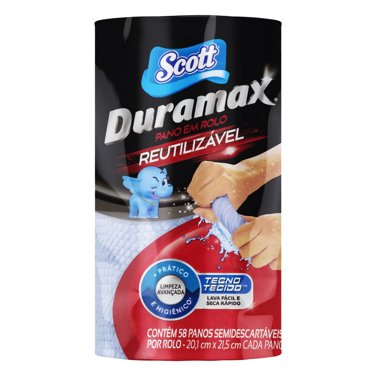 Pano Duramax Scott Multiuso Azul Com 58 Unidades