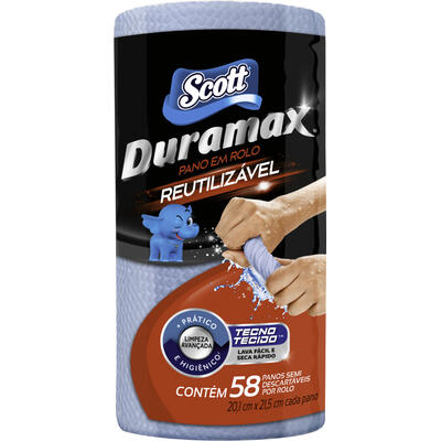 Pano Duramax Scott Multiuso Azul Com 58 Unidades