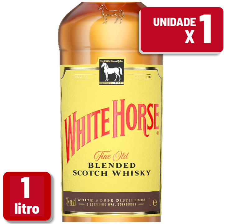Whisky White Horse Garrafa Vidro 1L