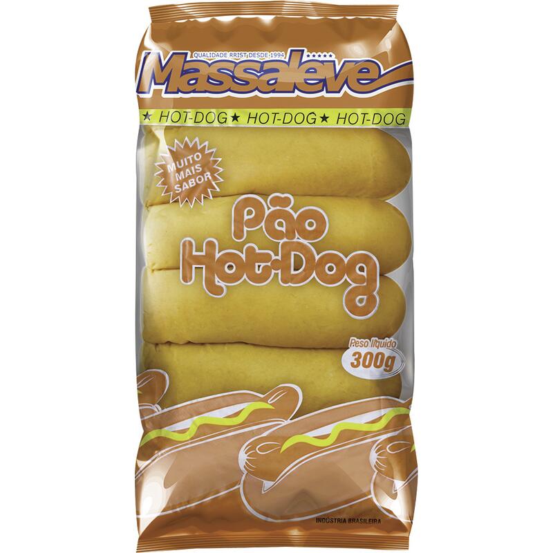 Pão de Hot Dog Massaleve 300g