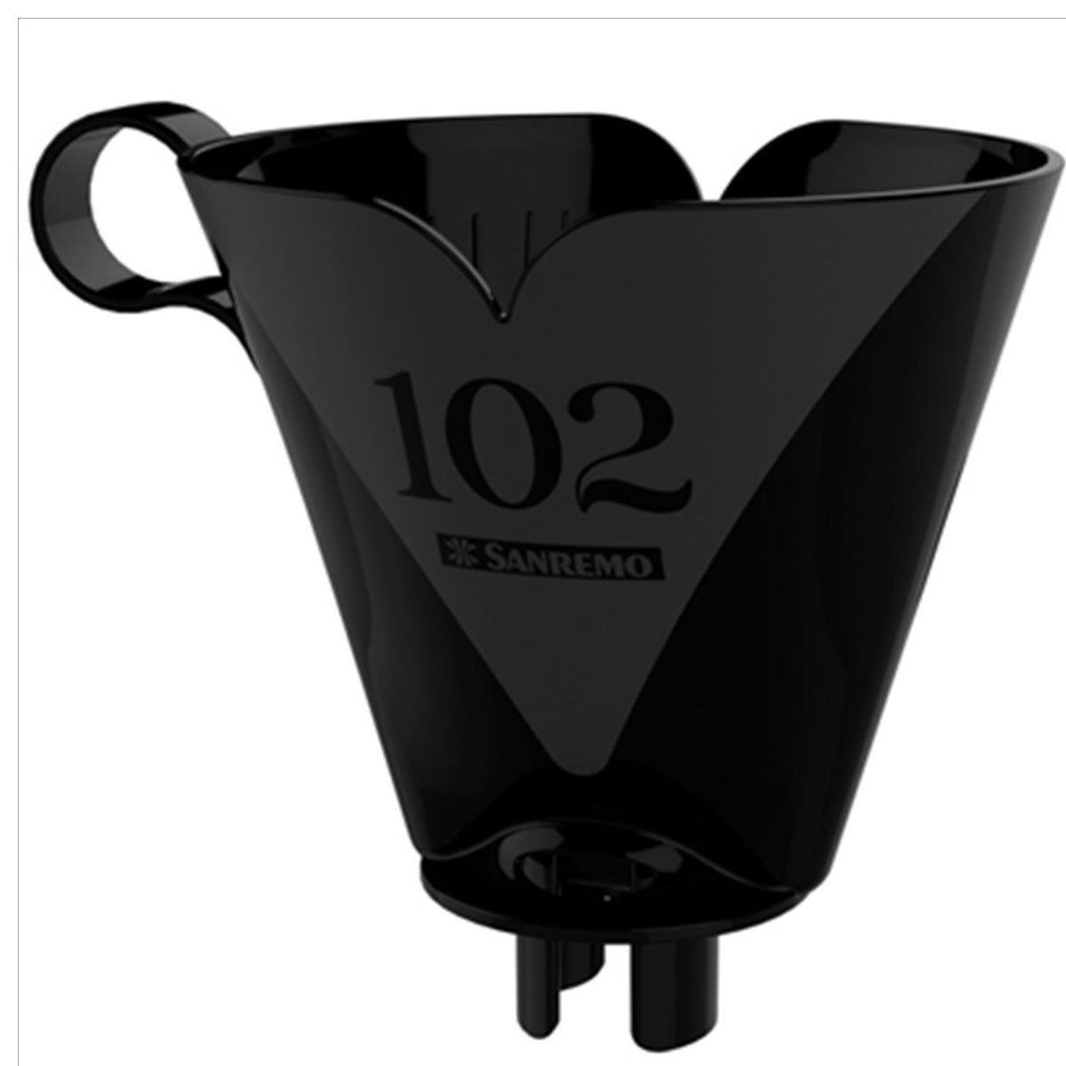 Suporte para Filtro de Café Preto Plástico Sanremo Termic 102