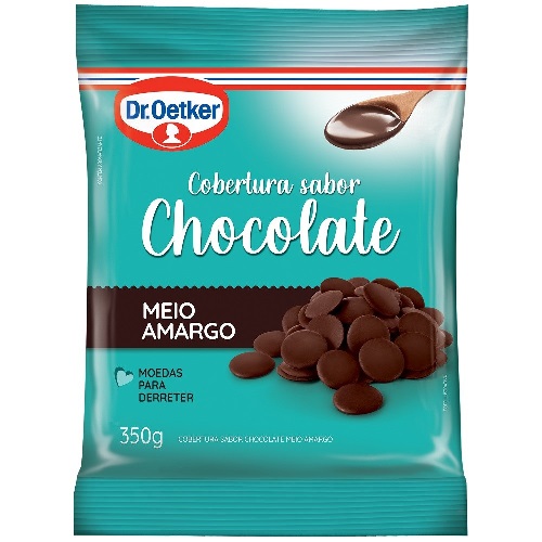 Cobertura DR OETKER Chocolate Meio Amargo 350g