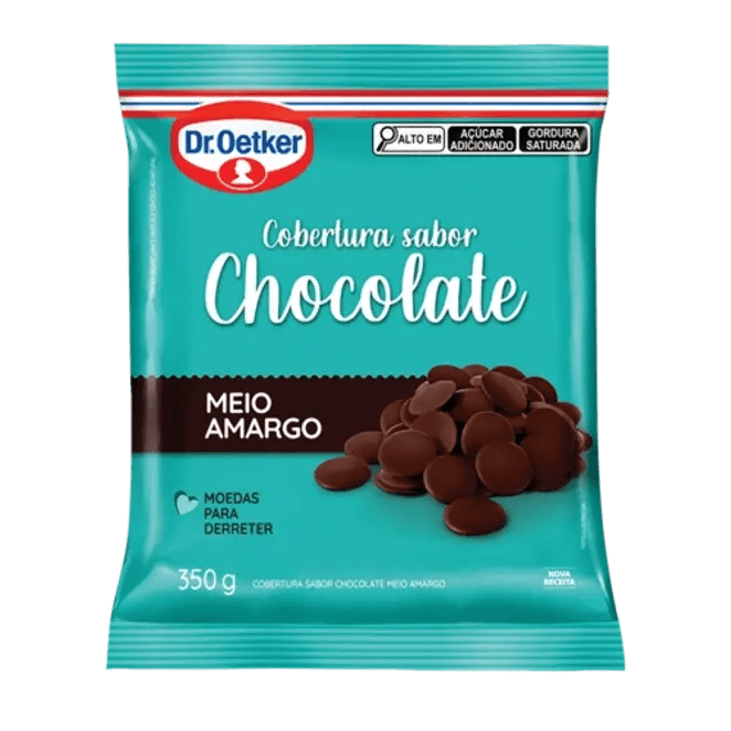 Cobertura DR OETKER Chocolate Meio Amargo 350g