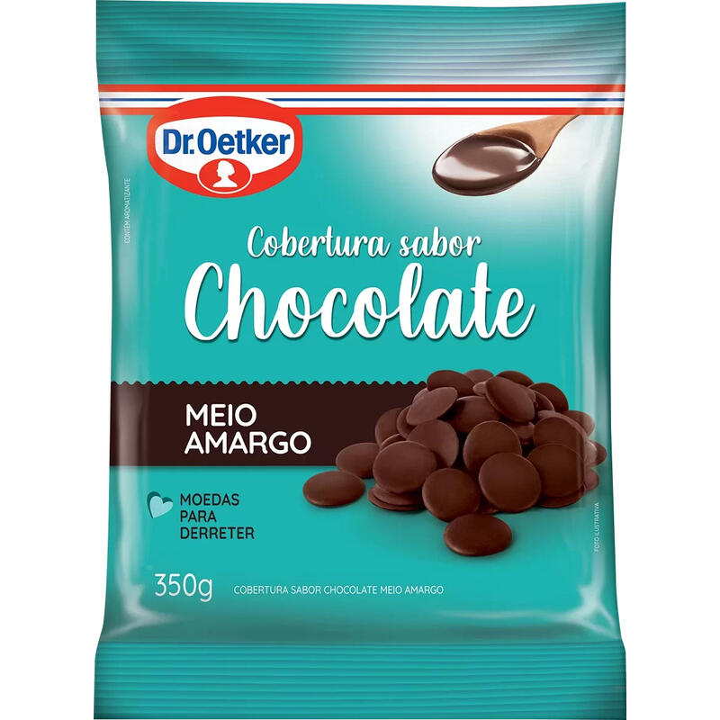 Cobertura DR OETKER Chocolate Meio Amargo 350g