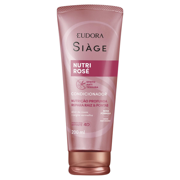 Condicionador de Cabelo EUDORA Siáge Nutri Rosé 200ml
