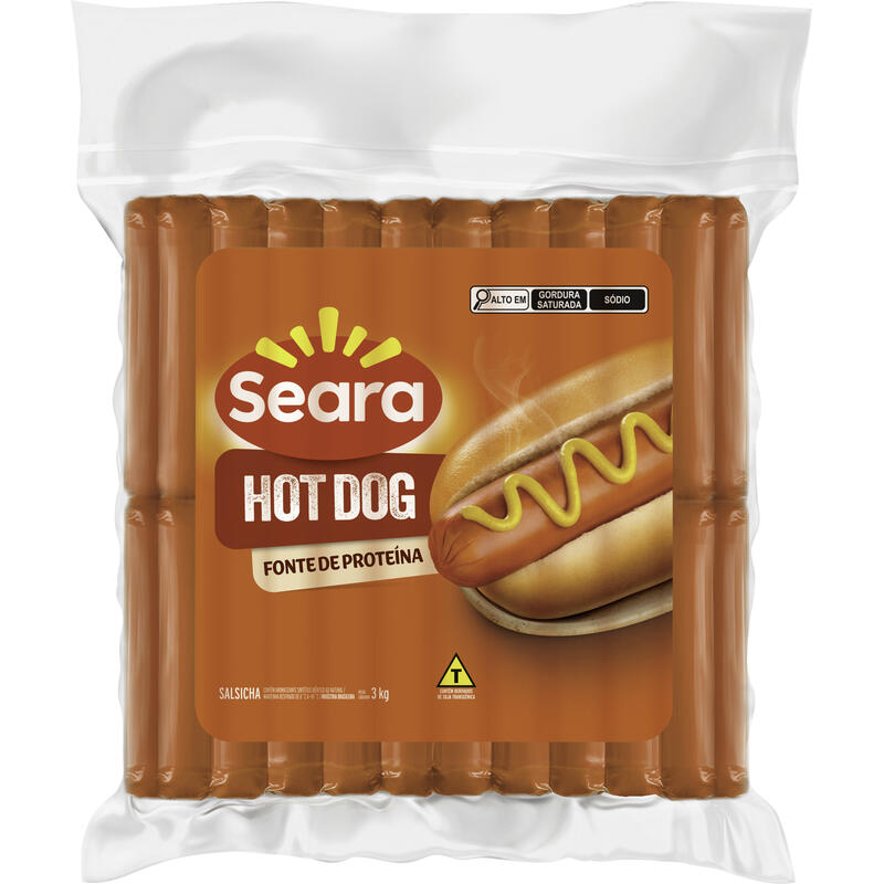 Salsicha Hot Dog Seara Resfriada 3kg