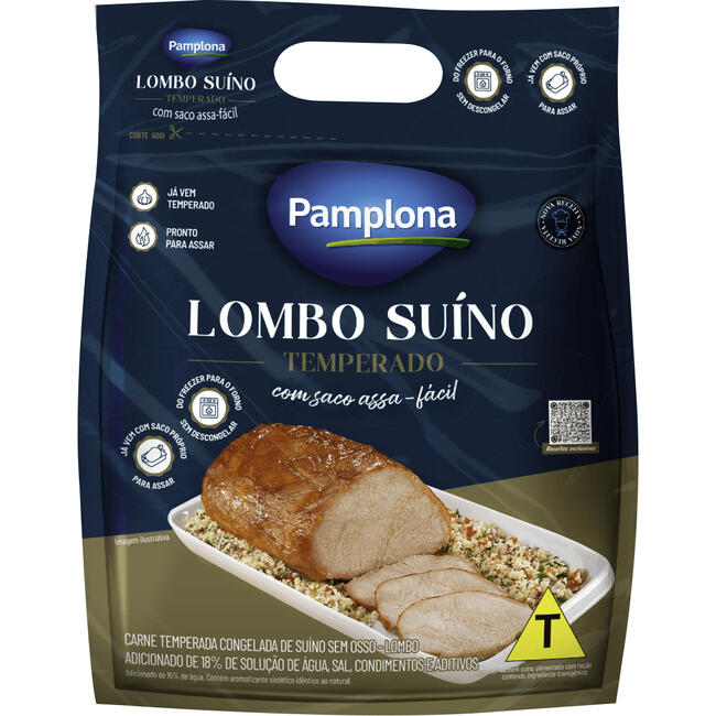 Lombo Suíno Assa Fácil Pamplona Cong Temp Preço por quilo na pç