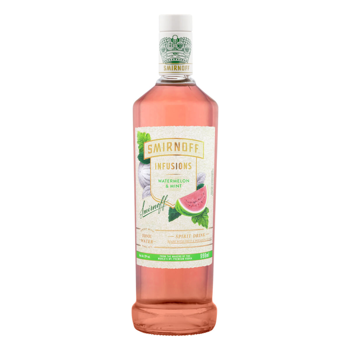 Vodka Destilada Melancia & Menta SMIRNOFF Infusions Garrafa 998ml