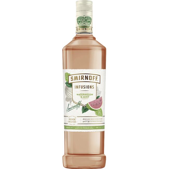 Vodka Destilada Melancia & Menta SMIRNOFF Infusions Garrafa 998ml
