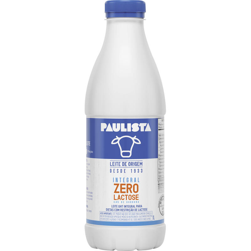 Leite Longa Vida Paulista Zero lactose 1L