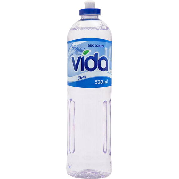Detergente Líquido Vida 500ml - Clear