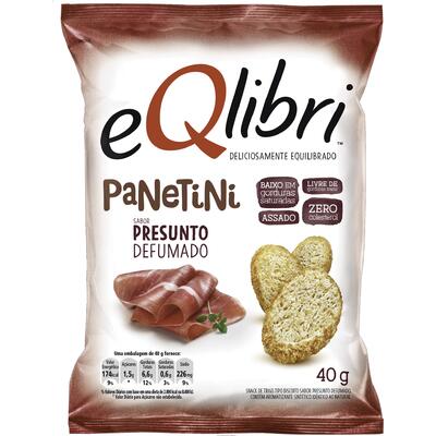 Snack EQLIBRI Panetini Presunto Defumado 40g