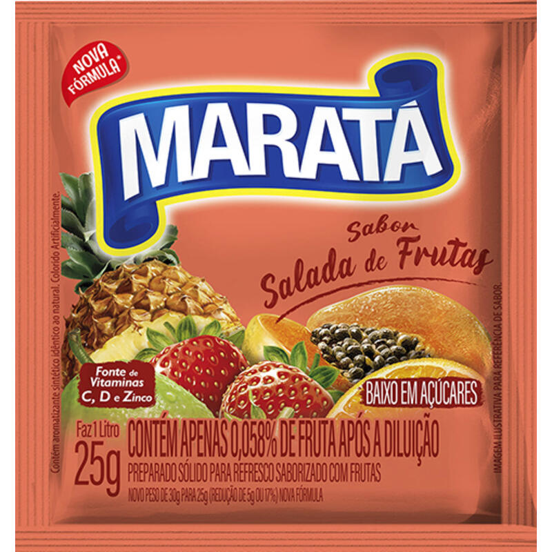 Refresco em Pó Maratá Salada de Frutas 25g