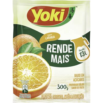 Refresco em Pó Yoki Laranja 300g