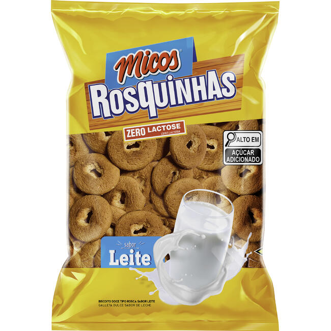 Biscoito Rosquinha Micos Leite 300g