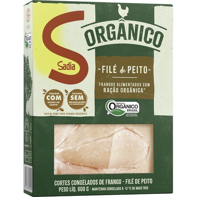 Filé de Peito de Frango Sadia Cong Orgânico 600g