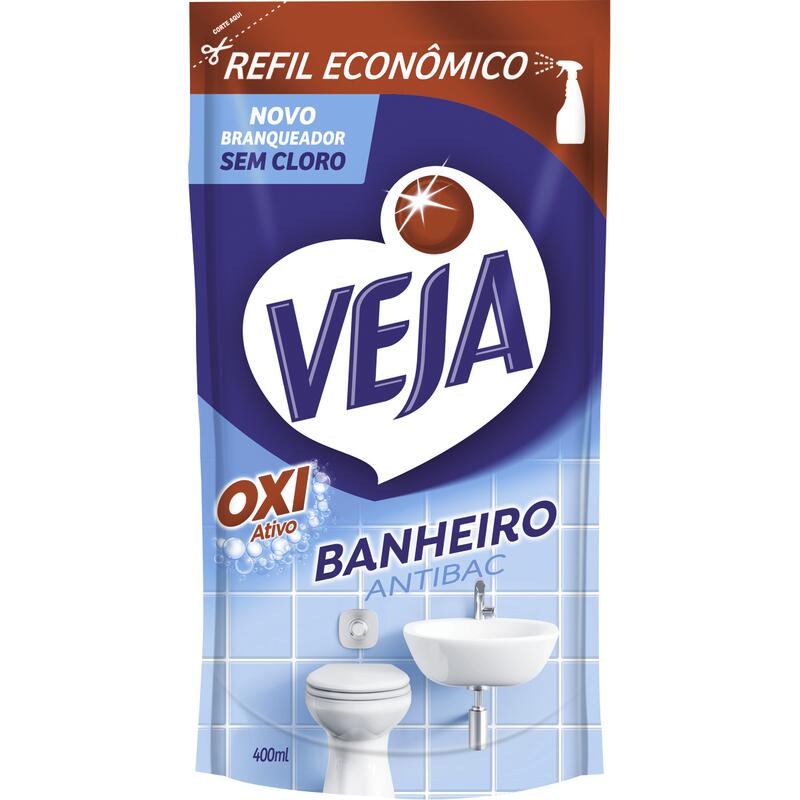 Limpador Desinfetante Veja Banheiro antibac 400ml