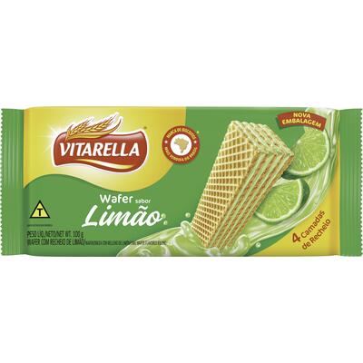 Biscoito Wafer Vitarella Limão 100g