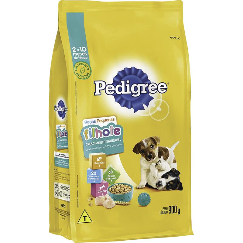 Alimento para Cães Pedigree Filhotes Raças pequenas 900ml