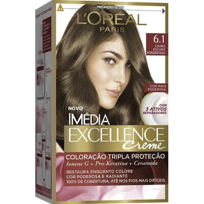 Tintura Imédia Excellence Louro Acinzentado Kit