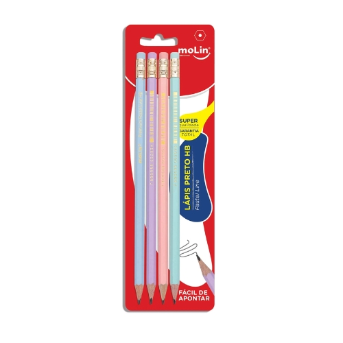 Kit Pencil Pastel Color Molin C/4