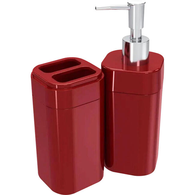 Kit Banheiro Coza Vermelho un