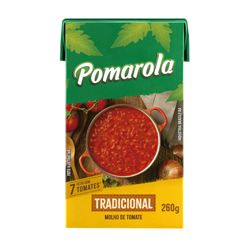 Molho de Tomate POMAROLA Tradicional TP 260g