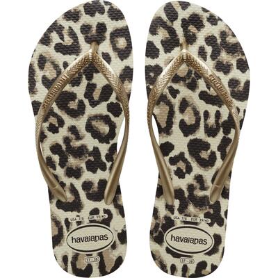Sandália Animals Havaianas 37/38 Bege Par