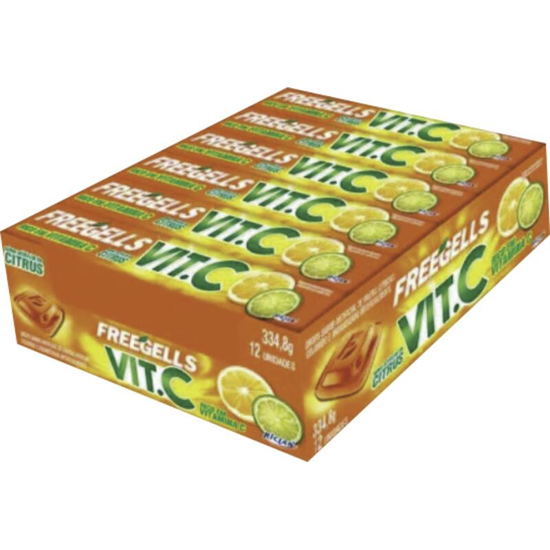 Drops Freegells Vit.C Frutas Cítricas 12 un