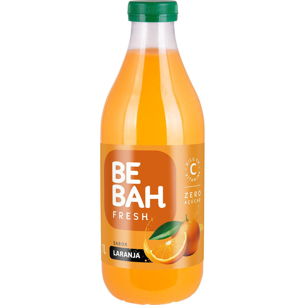 Refresco Bebah 1 Litro - Laranja - Pet
