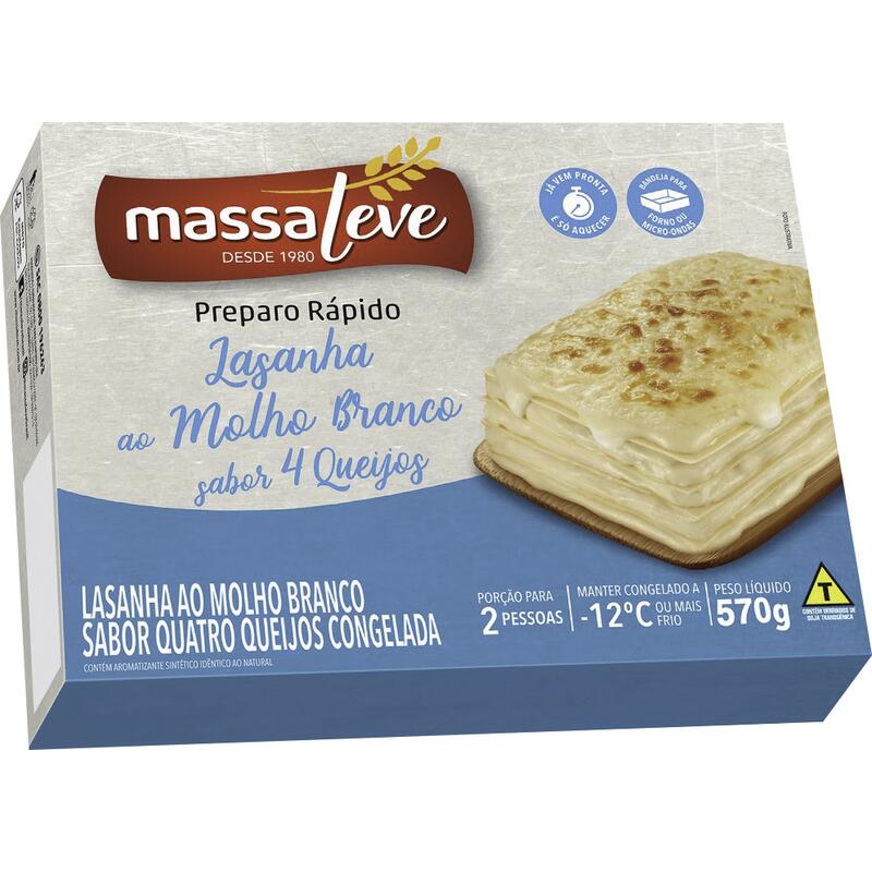 Lasanha Massa Leve Quatro Queijos 570g