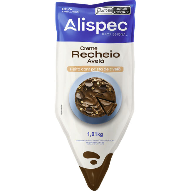 Recheio Confeitaria Alispec Creme de Avelã 1,01kg