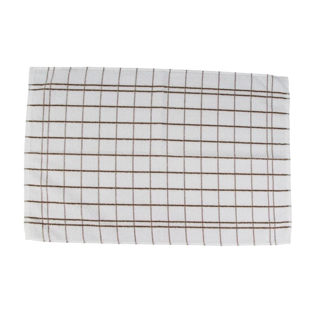 Pano Copa Teka 45x70 Branco E Cinza