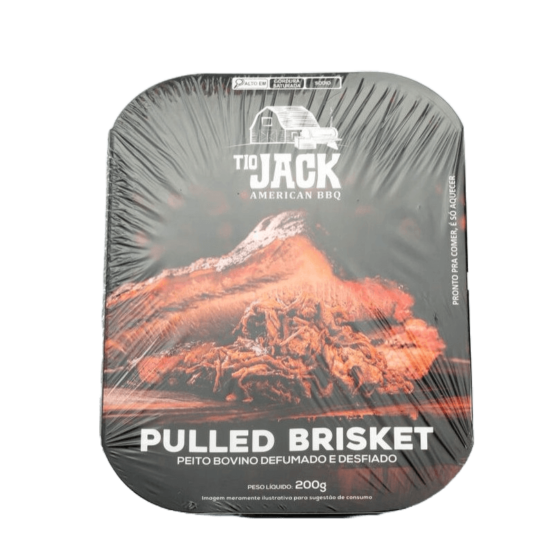 Pulled Brisket TIO JACK Peito Defumado e Desfiado 200g