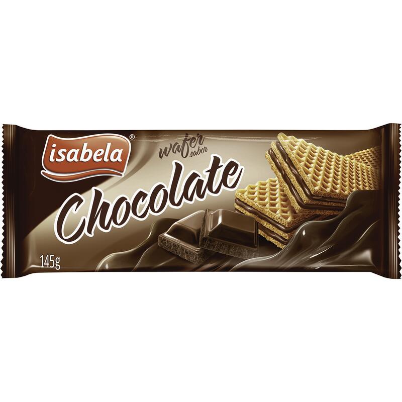 Biscoito Wafer Isabela Chocolate 145g
