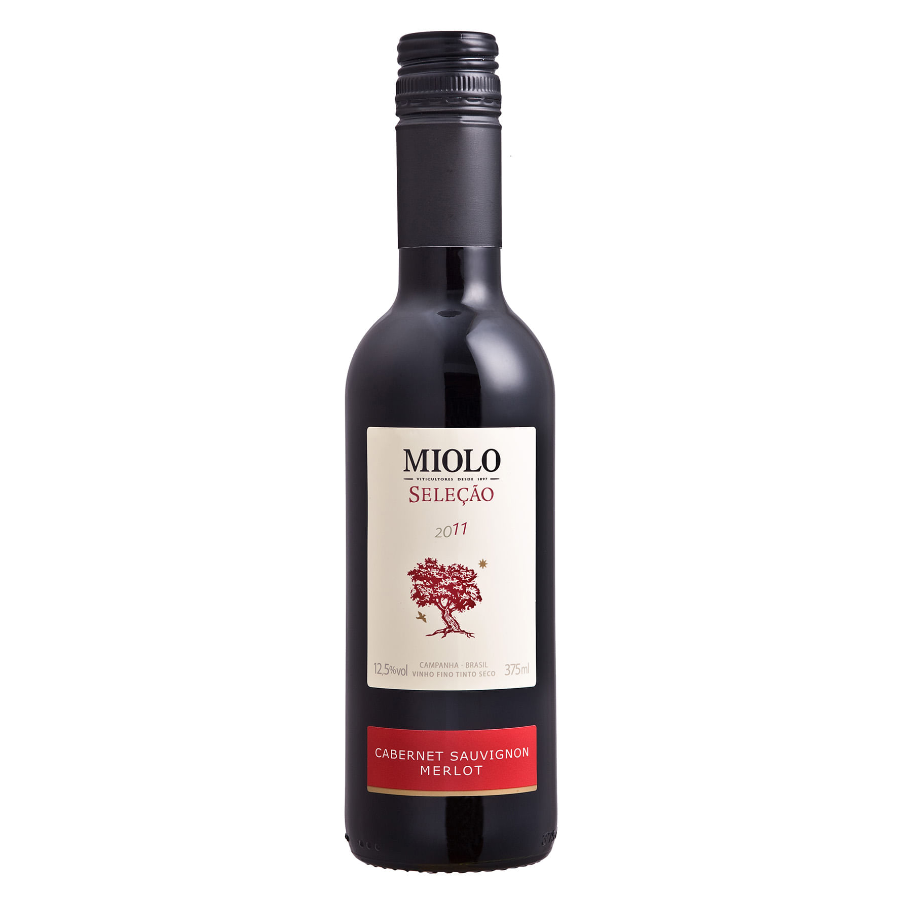 Vinho Brasileiro MIOLO Tinto Seleção Cabernet Sauvignon 2017 Garrafa 375ml