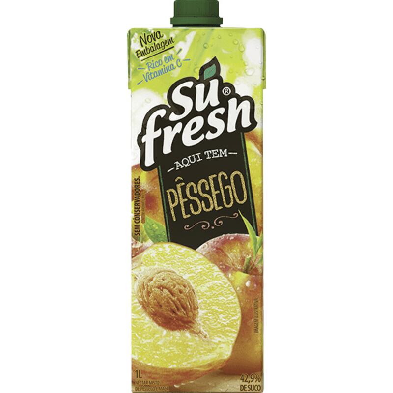 Bebida Mista Sufresh Pêssego 1L