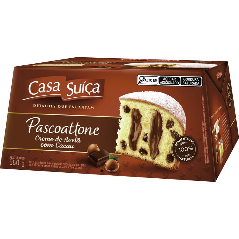 Pascoattone Casa Suíça Avelã e Cacau 550g