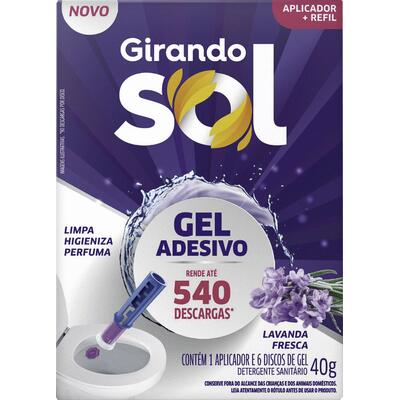 Desodorante Sanitário em Gel Girando Sol Lavanda 40g