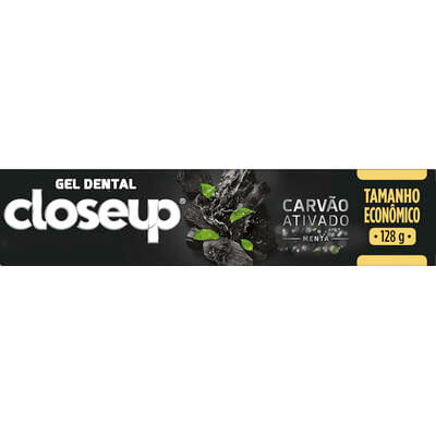 Gel Dental CLOSE UP Carvão Ativado Menta 128g