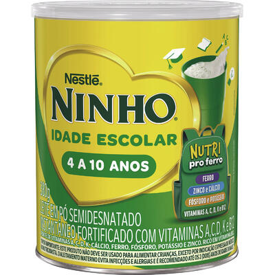 Leite em Pó Ninho Escolar Semi 380g