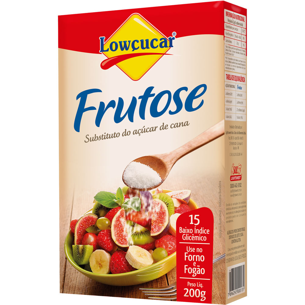 Adoçante Pó Lowçucar Frutose 200g