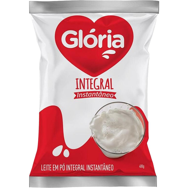 Leite em Pó Glória Integral Instantâneo 400g