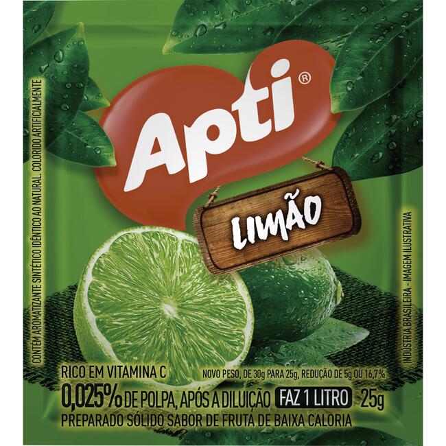 Refresco em Pó Apti Limão 25g