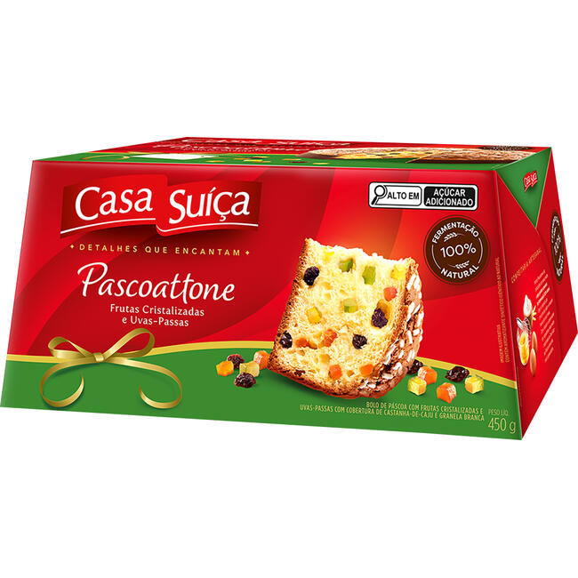 Pascoattone Casa Suíça Frutas 450g