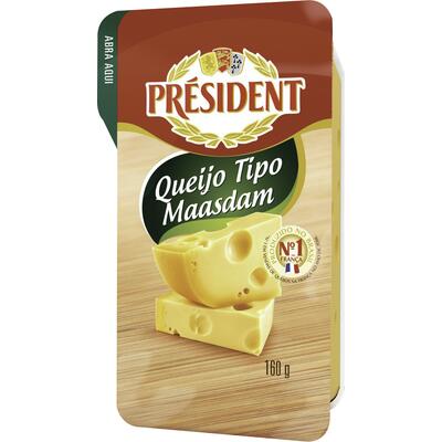 Queijo Maasdam Président Fracionado 160g